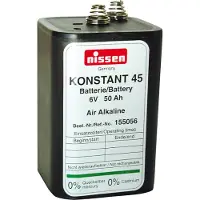 Wemas Nissen Konstant 45 4R25 Batterie 6V 45–50Ah – passend für Warnleuchten, Baken & Verkehrssicherung