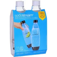 SodaStream Flaschen Fuse White (geeignet für Sprudelwasserbereiter), 2 x 1 l