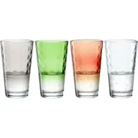 Leonardo Longdrinkglas Optic Multi 540ml (Set von 4 Stück)