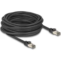 DeLOCK RJ45 Netzwerkkabel Cat.6A U/FTP ultra flexibel mit innerem Metallmantel 10 m schwarz, 10 m, Cat6a, U/FTP (STP), RJ-45, RJ-45, Schwarz