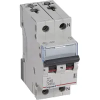 Legrand 403463 TX3 Leitungsschutzschalter C-Charakteristik, 40A, 1-polig+N,6kA, 230VAC, 2TE