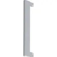 Hager BR130WKLAN Abschlussstück für Wand-Blende zu BR/A/H/S/N Breite 130mm Stahlbl. lackiert alu