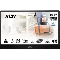 MSI PRO MP161DE E2, 39,6 cm (15.6"), 1920 x 1080 Pixel, Full HD, LED, 4 ms, Schwarz