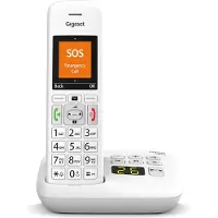 Gigaset E390A, DECT-Telefon, Kabelloses Mobilteil, 200 Eintragungen, Anrufer-Identifikation, Weiß