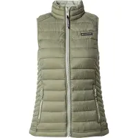 Superdry für Damen. W5011892A Fuji Lite wattierte Weste grün (S), Lässig, Nylon