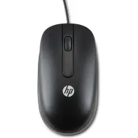 HP USB Optical Scroll Mouse, Beidhändig, Optisch, USB Typ-A, 800 DPI, Schwarz