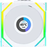 Lian Li Sl120 Lcd Wireless Rgb Reverse Ventilator Durchsichtig Durchsichtig One Size