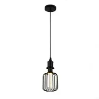 Searchlight LED Deco Bulb Zylinder E27 4,5W 2.700K schwarz Metallstreben