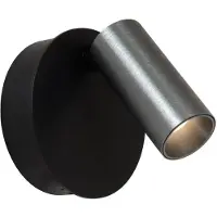 Lucide Wiederaufladbare Wandlampe Toni magnetisch metallisch-grau