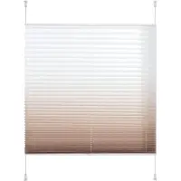 Liedeco Plissee "Farbverlauf" Gr. 2, braun (kaffee), B:60cm H:130cm, Obermaterial: 100% Polyester, Plissees, Plissee