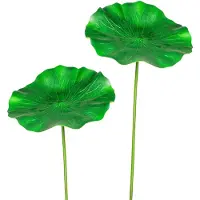 Creativ Green Kunstzweig "Lotusblatt", grün, B:47cm H:100cm, Kunststoff, Kunstpflanzen, Kunstzweig, 2er Set