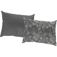Adam Audio Dekokissen ADAM "Flower Cuveé", grün (olivgrün, geblümt), B:60cm L:40cm, Baumwolle, Dekokissen_Sitzkissen_Kissenhüllen, Dekokissen, mit Blumenmuster, Wendekissenhülle ohne Füllung, 1 Stück