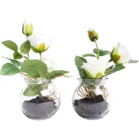Botanic-Haus Kunstblume "Rosen im Glas"