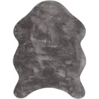 Paco Home Fellteppich "Pelt 640", fellförmig, 16 mm Höhe, Kunstfell, Uni Farben, sehr weicher Flor