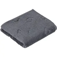 Bugatti Badetuch "Trentino", grau (flanell), B:67cm L:140cm, Walkfrottier, Baumwolle, Handtücher, Badetuch, all over Logoeinwebung