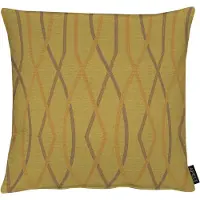 Apelt Dekokissen "Villa" Gr. 1, gold (goldfarben, gemustert), B:46cm H:5cm L:46cm, Polyester, Dekokissen_Sitzkissen_Kissenhüllen, Dekokissen, Kissenhülle mit Füllung, 1 Stück