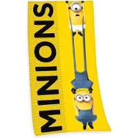 Minions Badetuch "2", gelb, B:75cm L:150cm, Velours, Obermaterial: 100% Baumwolle, Handtücher, Badetuch, hochfarbig bedruckt