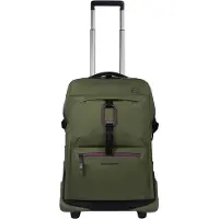 Piquadro Corner 2.0 Handgepäck 2-Rollen Koffer mit Laptopfach 17,3" Salbeigrün