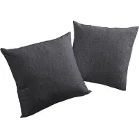Wirth Dekokissen "Torbole" Gr. 1, schwarz (schwarz, meliert), B:40cm L:40cm, Obermaterial: 90% Polyester, 10% Baumwolle, Dekokissen_Sitzkissen_Kissenhüllen, Dekokissen