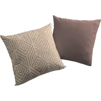 Adam Audio Dekokissen ADAM "Easy Diamond", braun (kaffee, gemustert), B:40cm L:40cm, Baumwolle, Dekokissen_Sitzkissen_Kissenhüllen, Dekokissen, Reißverschluss, gemustert, Wendekissenhülle ohne Füllung, 1 Stück