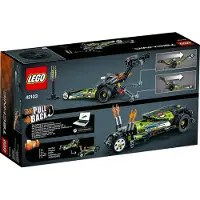 LEGO 43103 Technic Dragster Rennauto und Hot Road, 2in1 Set, Rennwagen für Kinder ab 7 Jahre, Spielzeugauto, Fahrzeuge zum Sammeln