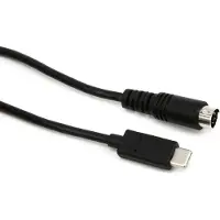 IK Multimedia IP-CABLE-USBCMD-IN, 0,6 m, USB C, Mini-DIN, Schwarz