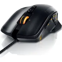 Titanwolf Gaming Maus und Mauspad Set Specialist, USB Mouse mit 10800 dpi, 12 programmierbare Tasten, 5 Profile, 6 x 4 g Tuninggewichte, XL Pad 440 x 350 mm, schwarz