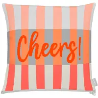 Apelt Dekokissen "3801", orange (orange, grau, bedruckt), B:49cm L:49cm, Obermaterial: 75% Polyester, 25% Baumwolle, Dekokissen_Sitzkissen_Kissenhüllen, Dekokissen