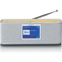 Lenco PDR-046GY DAB+/FM Radio tragbar Bluetooth 2,4 Zoll Farbdisplay USB-C Grau