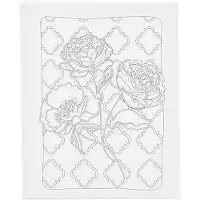 Creativ Company CC Schilderleinwand mit Druck Rozen 24x30 cm