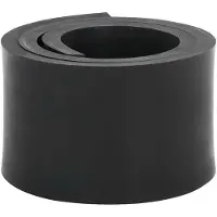 vidaXL Gummileiste für Schneepflug Schwarz 80x10x1 cm