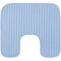 Gozze "Berlin" Höhe 7 mm rutschhemmend beschichtet fußbodenheizungsgeeignet Badteppich, Uni Farben, Cord Optik, waschbar
