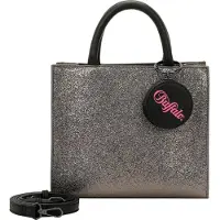 Buffalo Handtasche Umhängetasche Glitter Big Boxy Collection Shopper Dark Grey grau