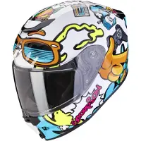 Scorpion EXO-JNR Fun Weiß Blau Integralhelm Größe M