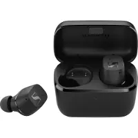 Sennheiser CX True Wireless Earbuds — In-Auric.BT-Ohrhörer für Musik und Anrufe, passive Geräuschunterdrückung, anpassbare Touch-Steuerung, tiefer Bass, IPX4, 27-Stunden-Akku, Schwarz, Klein