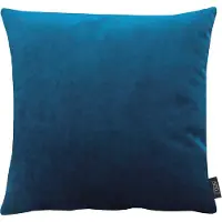 Apelt Dekokissen "Arte" Gr. 1, blau (dunkelblau, unifarben), B:46cm L:46cm, Polyester, Dekokissen_Sitzkissen_Kissenhüllen, Dekokissen, Kissenhülle ohne Füllung, 1 Stück