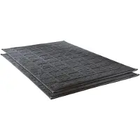 Dyckhoff Badematte "Planet" Gr. 10, grau (anthrazit), H:3mm, Baumwolle, Badematten, Badematte, Baumwolle, 2er Set Hotelmatte