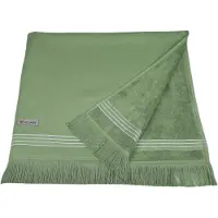 Ross Hamamtuch "Hamam", grün (piniengrün), B:90cm L:180cm, Hamam Frottier, Hamam Frottier, Handtücher, Hamamtuch, idealer Begleiter für Strand, Sauna oder Wellnessbereich
