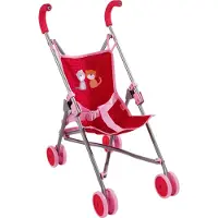 Haba Puppenbuggy "Jule", rot (rot, rosa), Puppenwagen, KinderB:24,8cm H:65,5cm, Metall, Polyester, Polypropylen, Puppenbuggy, B:24,8cm H:65,5cm