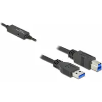 DeLOCK 85379, 5 m, USB A, USB B, USB 3.2 Gen 1 (3.1 Gen 1), 5 Gbit/s, Schwarz