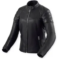 REV'IT! Revit London Damen Motorrad Lederjacke, schwarz, 42