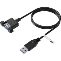 Efbe-Schott EFB Elektronik K5265SW.0,5V2, 0,5 m, USB A, USB A, USB 3.2 Gen 1 (3.1 Gen 1), 5 Gbit/s, Schwarz
