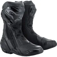 Alpinestars Supertech R Motorradstiefel lang schwarz/schwarz 47 Herrenanthrazit47 - Motorradbekleidung - Motorradstiefel & -schuhe