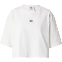 Adidas T-Shirt ORIGINALS "ESSENTIALS CROP", Damen, Gr. XL, weiß, Obermaterial: 100% Baumwolle, normal, Rundhals, Shirts T-Shirt, mit Rundhalsausschnitt, ohne Verschluss, in normaler Länge