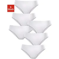 Petite fleur Jazz-Pants Slips , Damen, Gr. 50, weiß, Obermaterial: 100% Baumwolle, unifarben, körpernah, Unterhosen Jazz-Pants Slips, aus reiner Baumwolle, Topseller