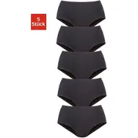 Petite fleur Taillenslip , Damen, Gr. 48/50, schwarz, Obermaterial: 95% Baumwolle, 5% Elasthan, unifarben, körpernah, Unterhosen Taillenslip, aus elastischer Baumwoll-Qualität