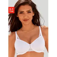 LASCANA Minimizer-BH , Damen, Gr. 90, Cup D, weiß, Microtouch, Obermaterial: 87% Polyamid, 13% Elasthan, BHs Minimizer-BH, mit Spacer-Schalen und Bügel – auch ideal für große Größen, Sommer, Topseller