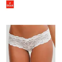 Vivance Panty , Damen, Gr. 48/50, beige (creme), Spitze, Obermaterial: 89% Polyamid, 11% Elasthan, figurbetont, Unterhosen Panty, aus elastischer Spitze, sexy Dessous