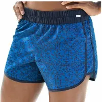 Venice beach Badeshorts , Damen, Gr. 36, N-Gr, blau (marine, blau), Microfaser, Polyester, gemustert, Badehosen Badeshorts, mit dezentem Druck