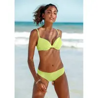s.Oliver Bikini-Hose "Spain", Damen, Gr. 34, N-Gr, grün (lime), Microfaser, Microfaser, unifarben, Badehosen Bikini-Hose, in modischen Unifarben